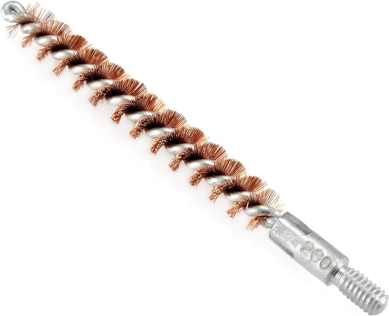 BOOSTEADY 5 Pcs Phosphor Bristle Bronze Bore Gun Cleaning Brush for Pistol Shotgun with 50 Professional Square Patches Multi-Caliber - Image 4